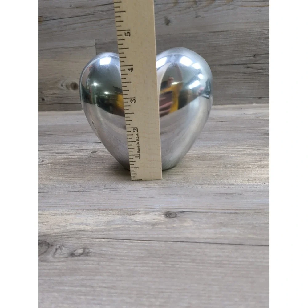 Nima Oberoi Lunares Polished Aluminum Heart‎ Vase Pen Holder